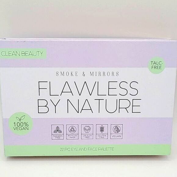 Clean Beauty Flawless by Nature 22 Piece Eye & Face Pallette, NIB - Picture 1 of 8